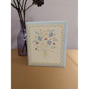 Vintage‎ Address Book Floral Design Organizer Contacts Phone Numbers Empty